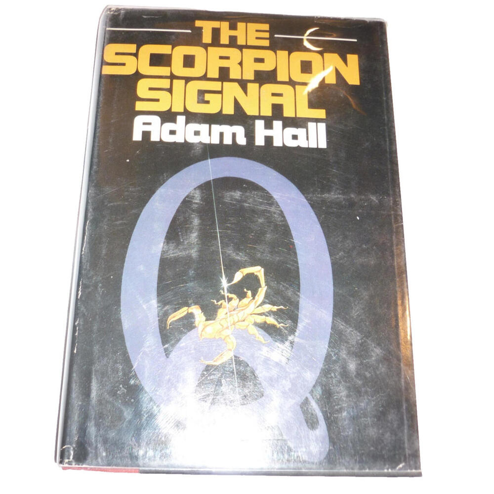 The Scorpion Signal by Adam Hall - Spy Fiction 1st Edition ExLib HC DJ